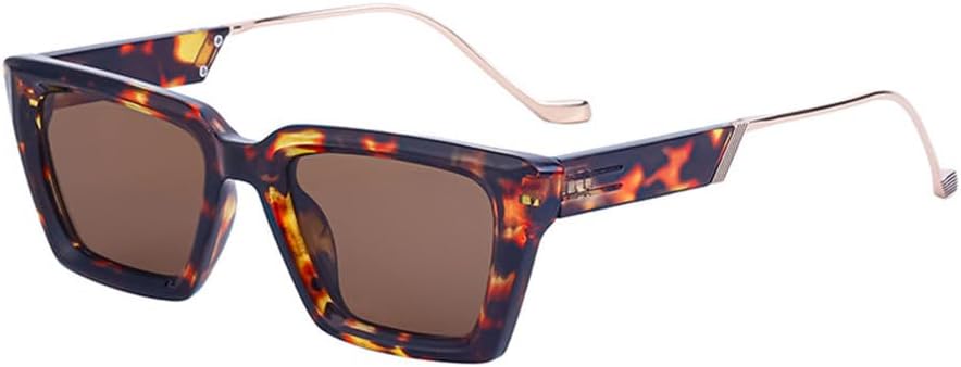 

Женские солнцезащитные очки с широкими металлическими дужками и зеркальными линзами; мужские очки для вождения на открытом воздухе с защитой от УФ-излучения UV400 HDUBFY, 5