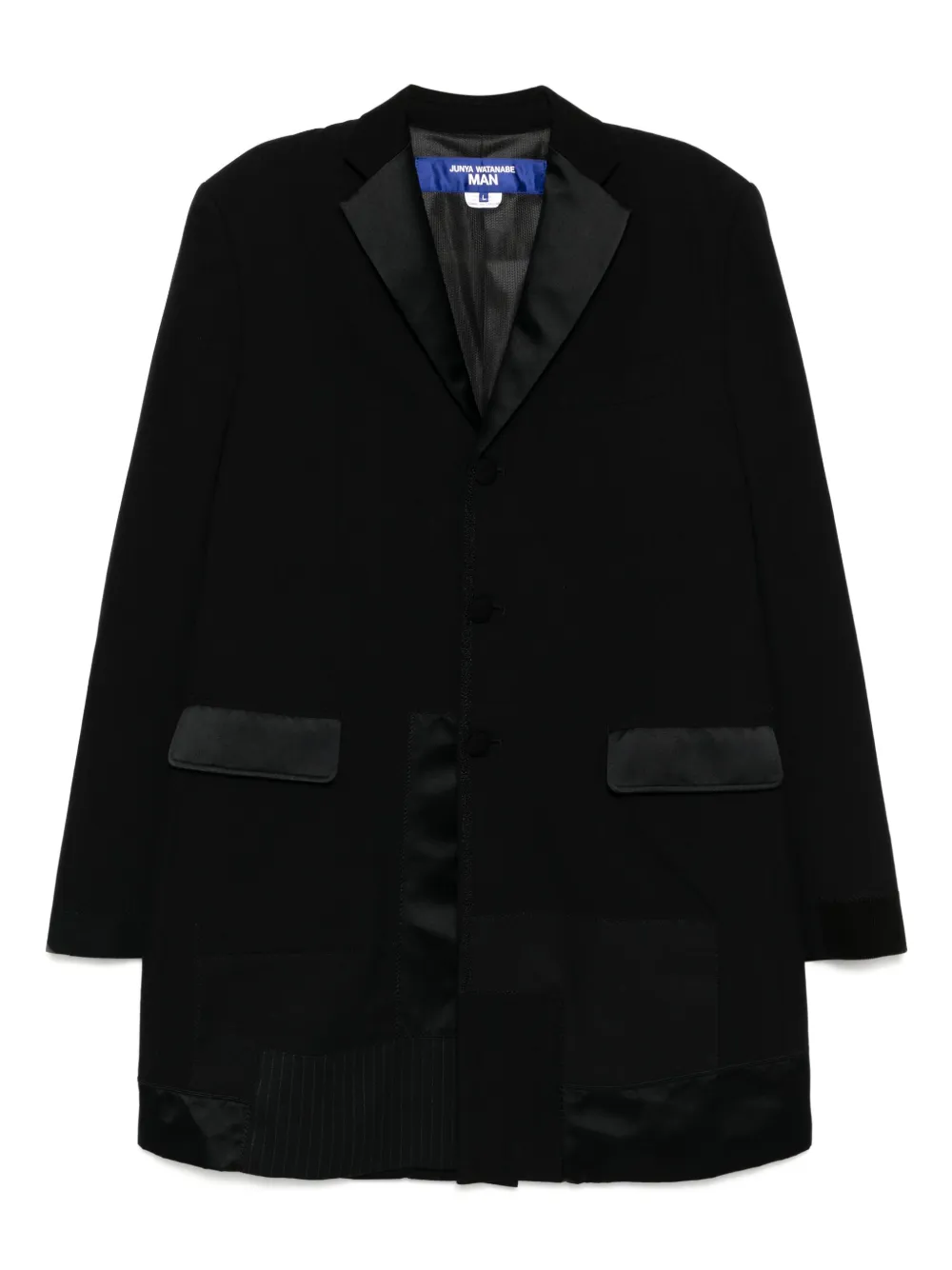 

Пальто в технике пэчворк Junya Watanabe MAN, черный