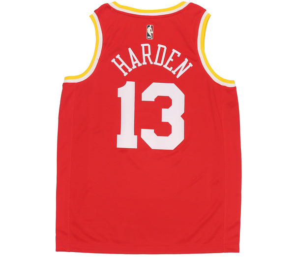 Спортивная футболка men's nba retro basketball jersey/vest houston rockets james harden no. 13 red Nike, красный — фото 2