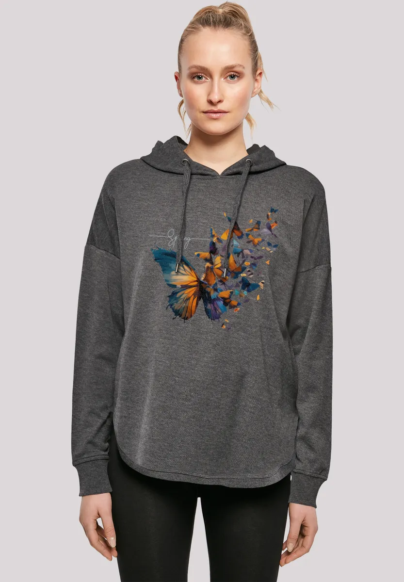 

Толстовка F4NT4STIC "Butterfly Spring Oversize Hoodie", принт, цвет Charcoal