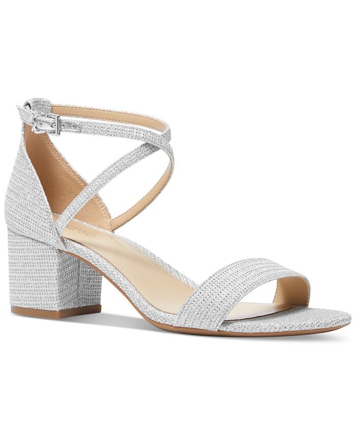 Женские классические сандалии Serena Flex Michael Kors, серебро