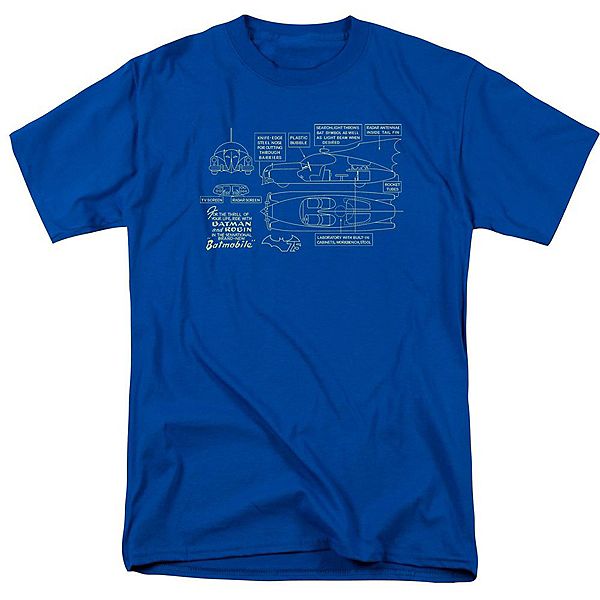 

Футболка с коротким рукавом Batman Batmobile для взрослых Licensed Character