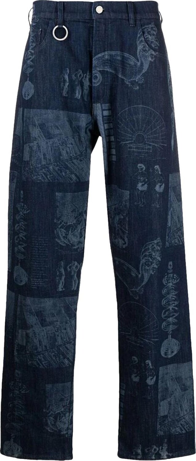 

Джинсы Etudes x Batia Suter Straight Leg 'Denim Blue', синий