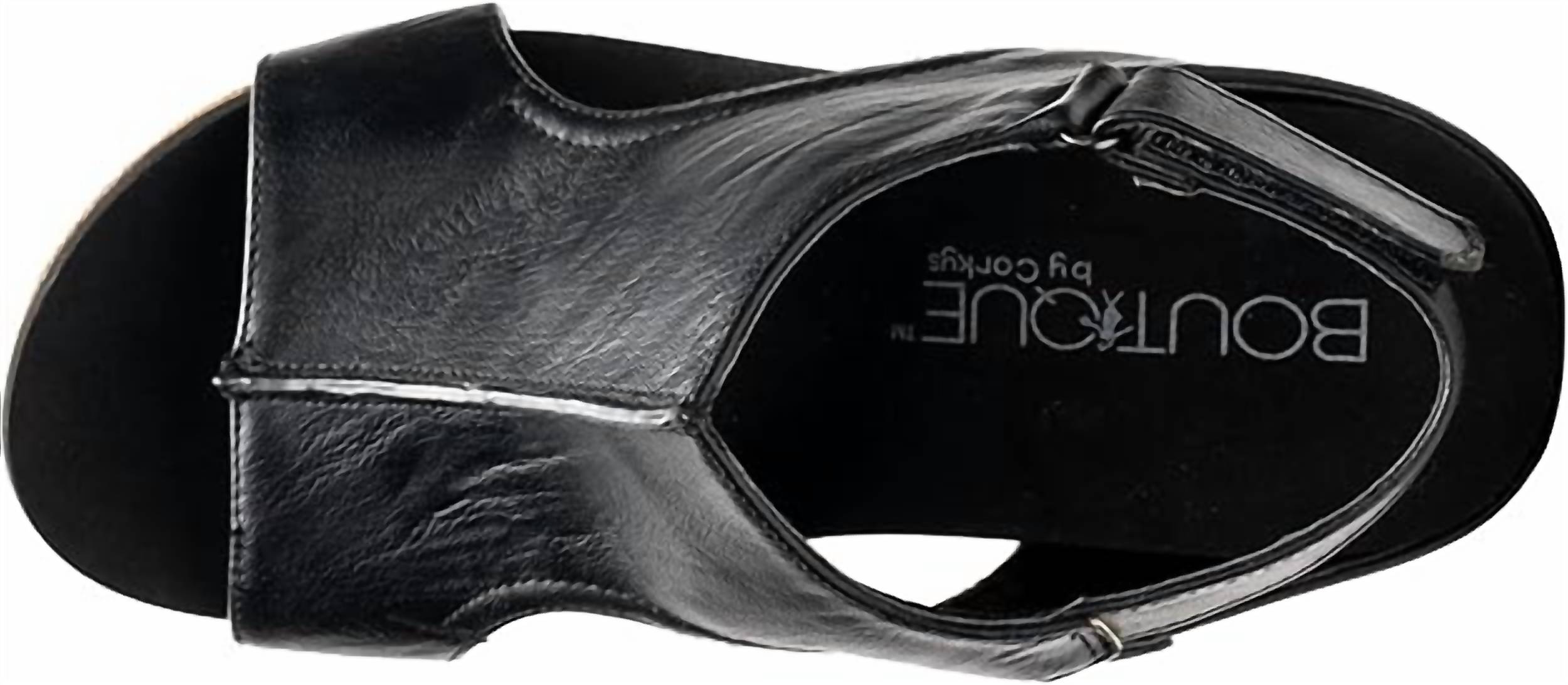 Женские туфли Carley Smooth Wedges черного цвета Corkys Footwear — фото 3