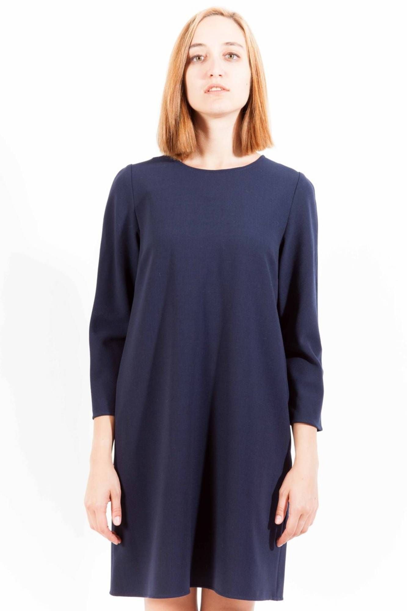 

Gant Chic женское платье с рукавами четверть длины и круглым вырезом, синий