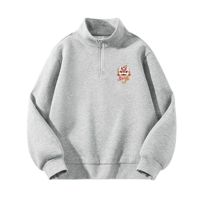 

Детский свитшот с полуводолазкой Moderate WARRIOR, [spring fall season]серый/h lucky lion k