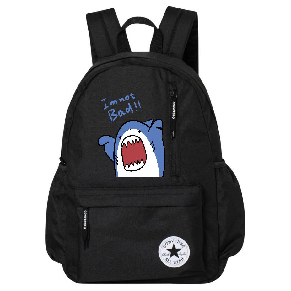 

Converse Полиэстеровый рюкзак средний унисекс черный, Nasty Shark