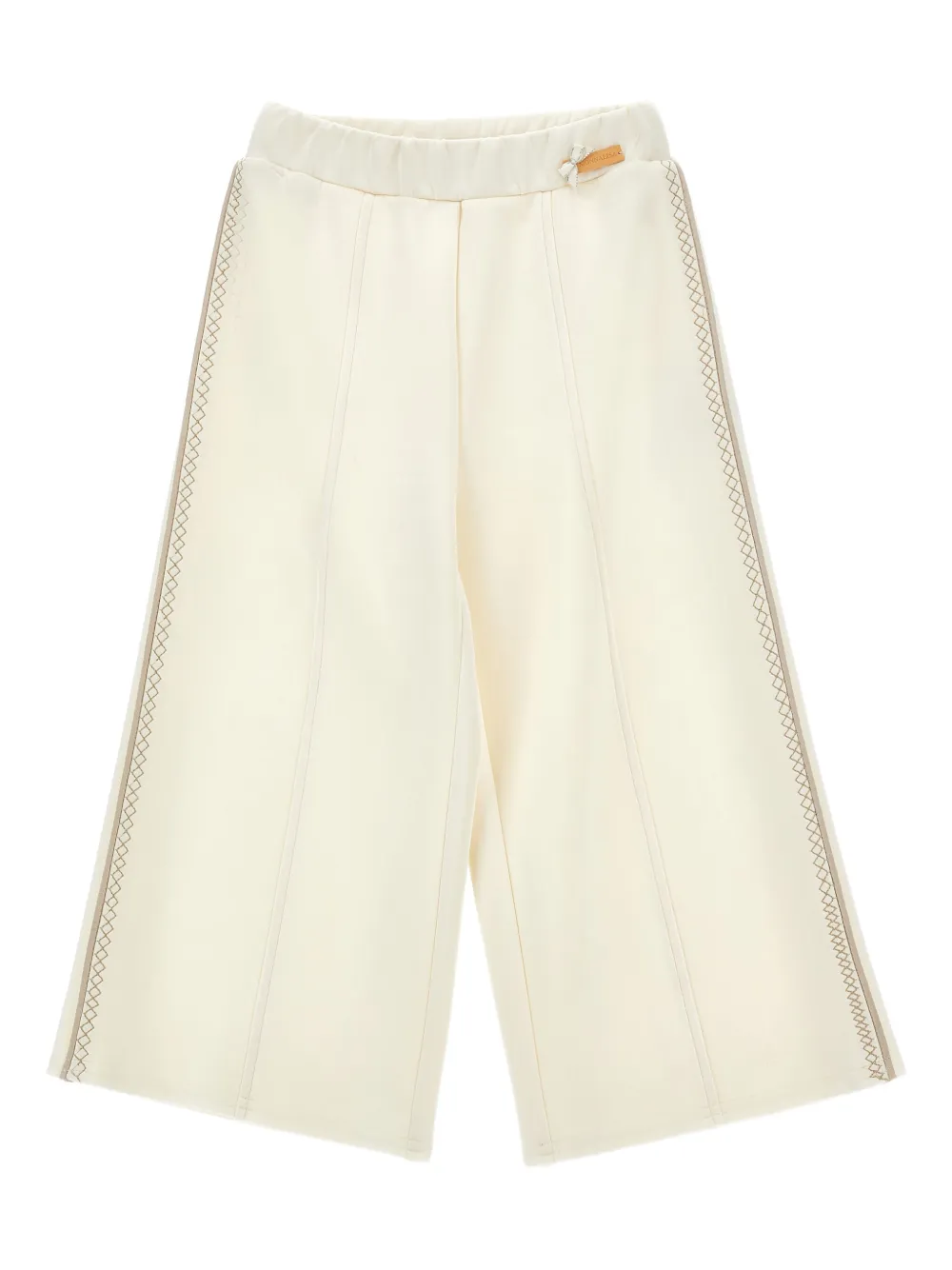 

Брюки с лампасами Monnalisa, белый