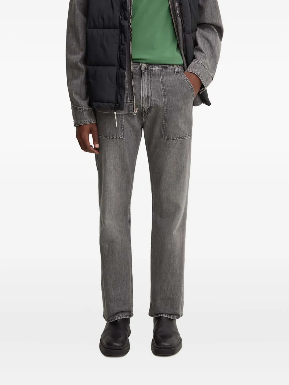 

Джинсы 555 с накладными карманами Levi'S, серый