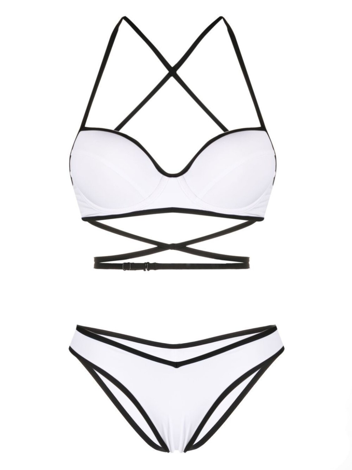 

Noire Swimwear бикини с перекрестными бретелями, белый