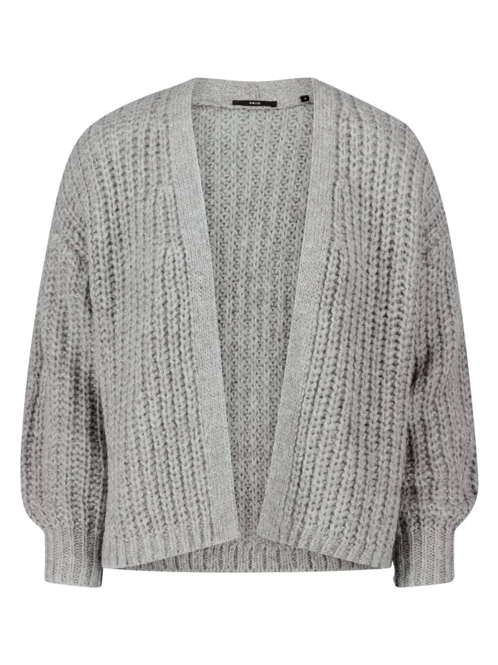 

Кардиган Zero Grobstrickjacke offener Style, цвет grey melange