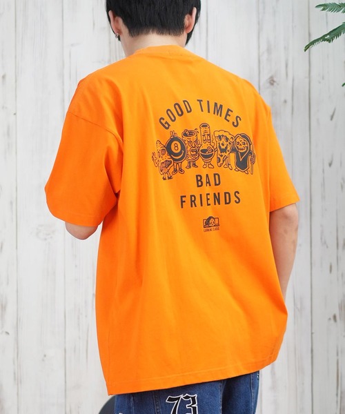 

LURKING CLASS Футболка с коротким рукавом, принт на спине, Murasaki Sports, оранжевый