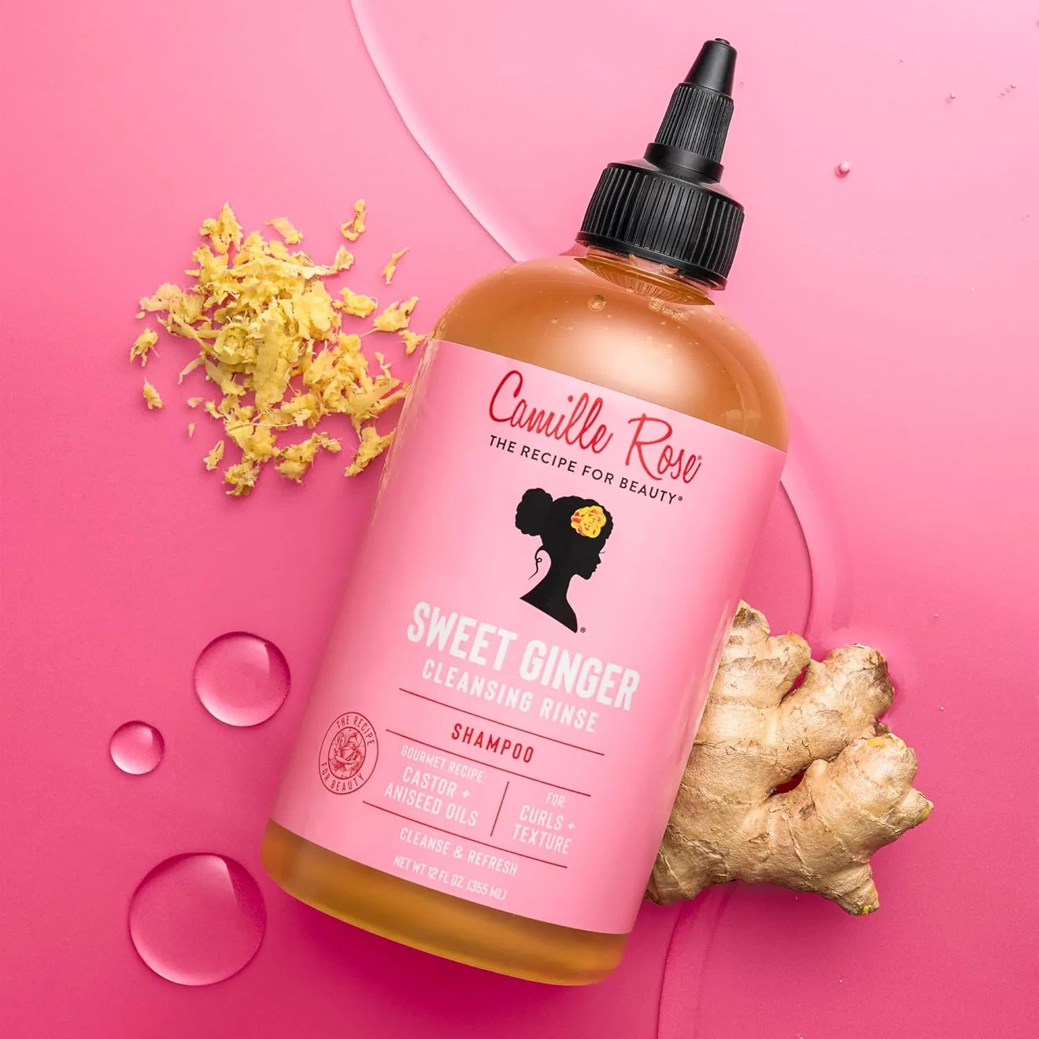 Очищающий ополаскиватель «Sweet Ginger Sulfate Free Cleansing Rinse» от Camille Rose, 355 мл Camille Rose — фото 3