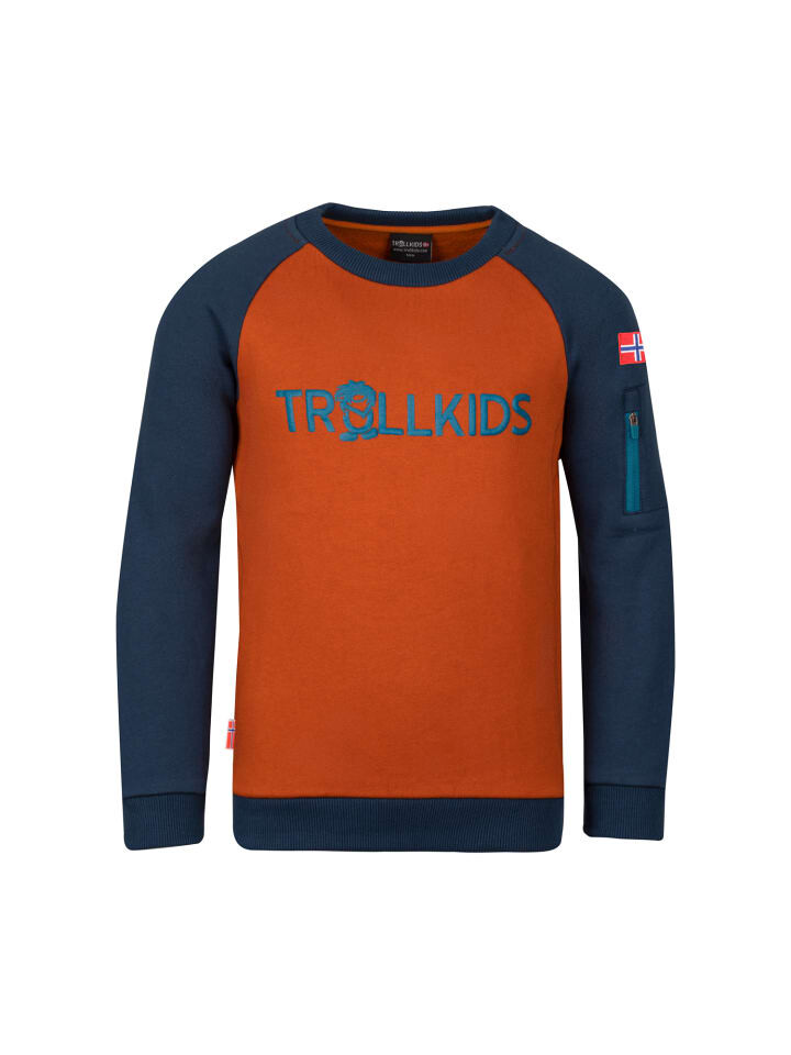 

Пуловер Trollkids Sandefjord, цвет cinnamon