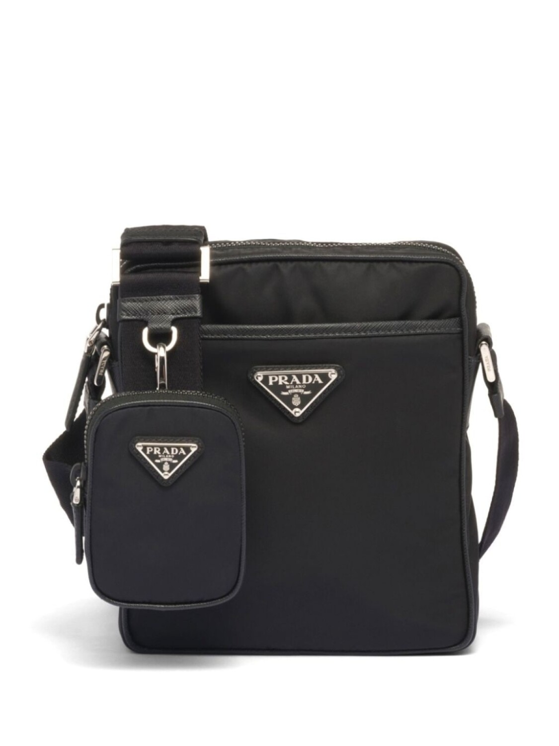 

Сумка мужская Prada Re-Nylon с логотипом бренда, черный