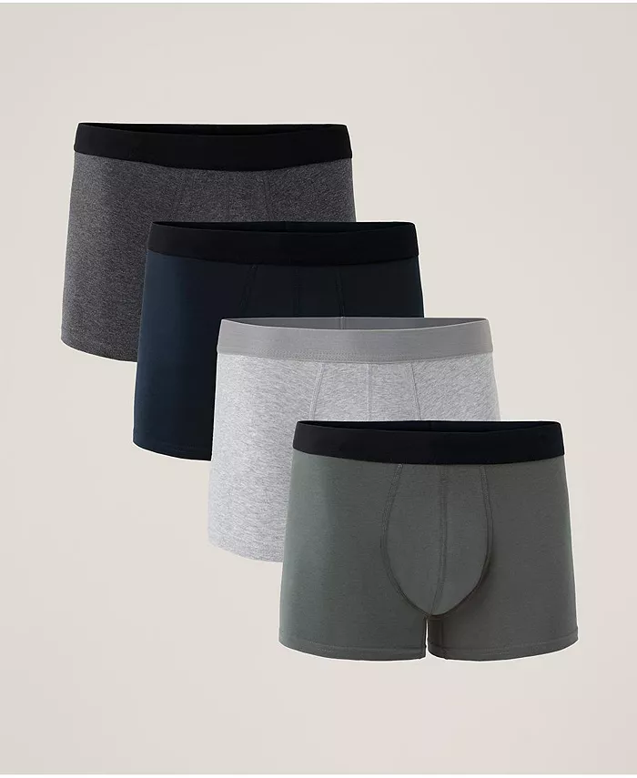 

Мужские трусы Everyday Trunk из органического хлопка, комплект из 4 штук Pact, серый