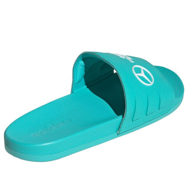 Тапочки x mercedes amg adilette slides Adidas, синий — фото 4