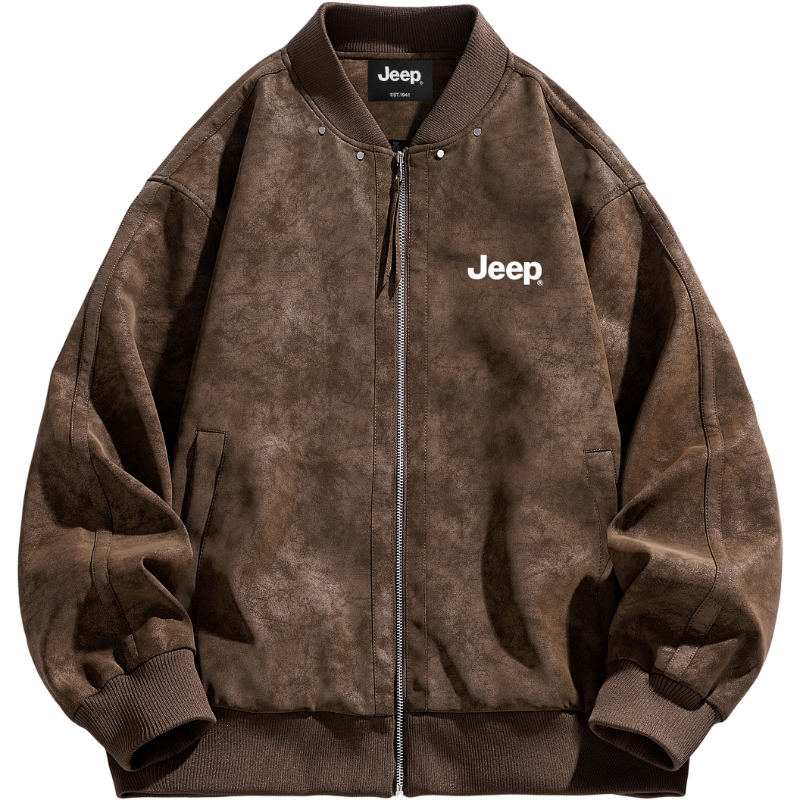 

Кожаная куртка Leisure Collection Unisex Jeep, коричневый