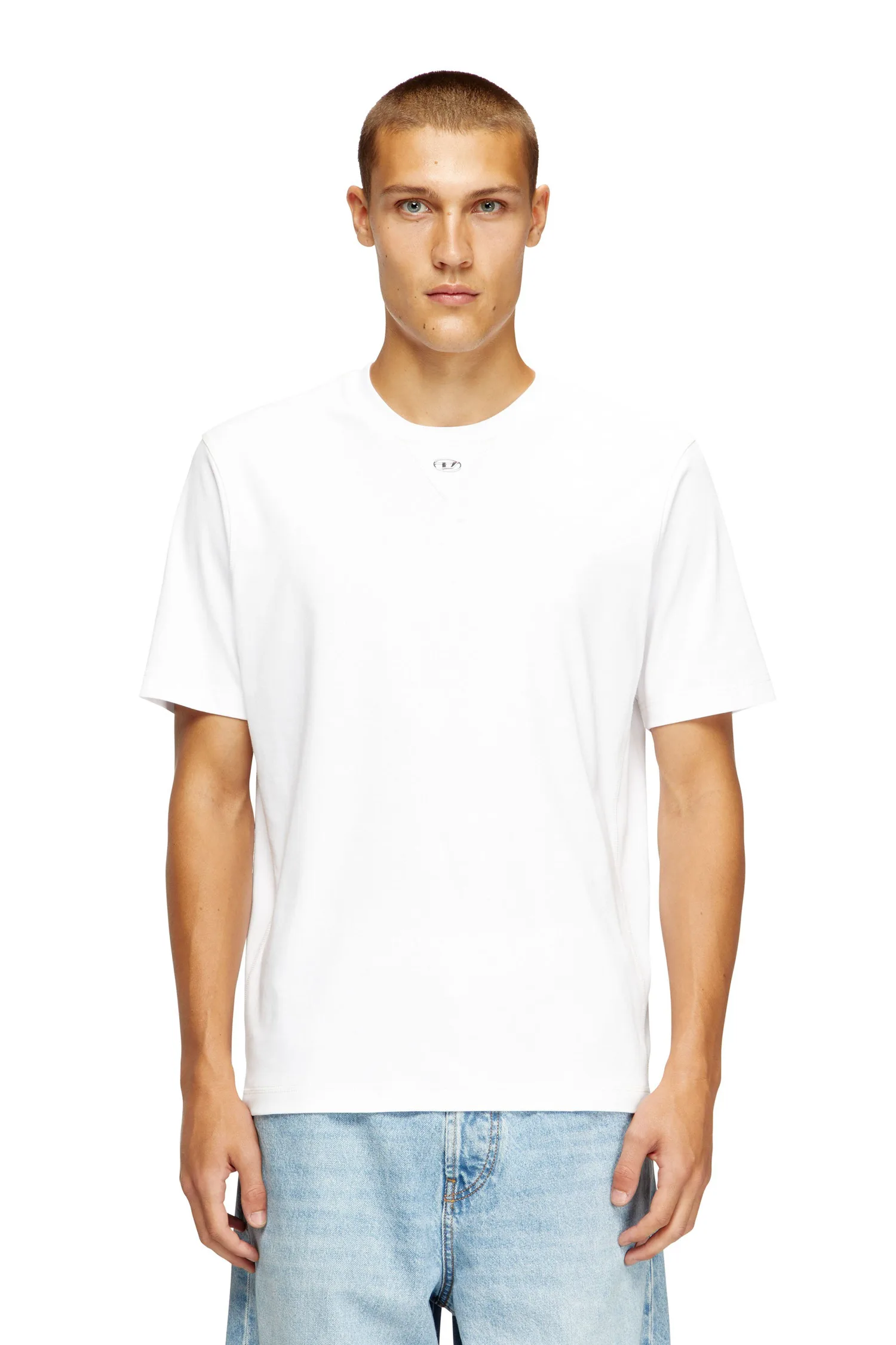 Мужская футболка T-MADJUST-TR Diesel, white — фото 4