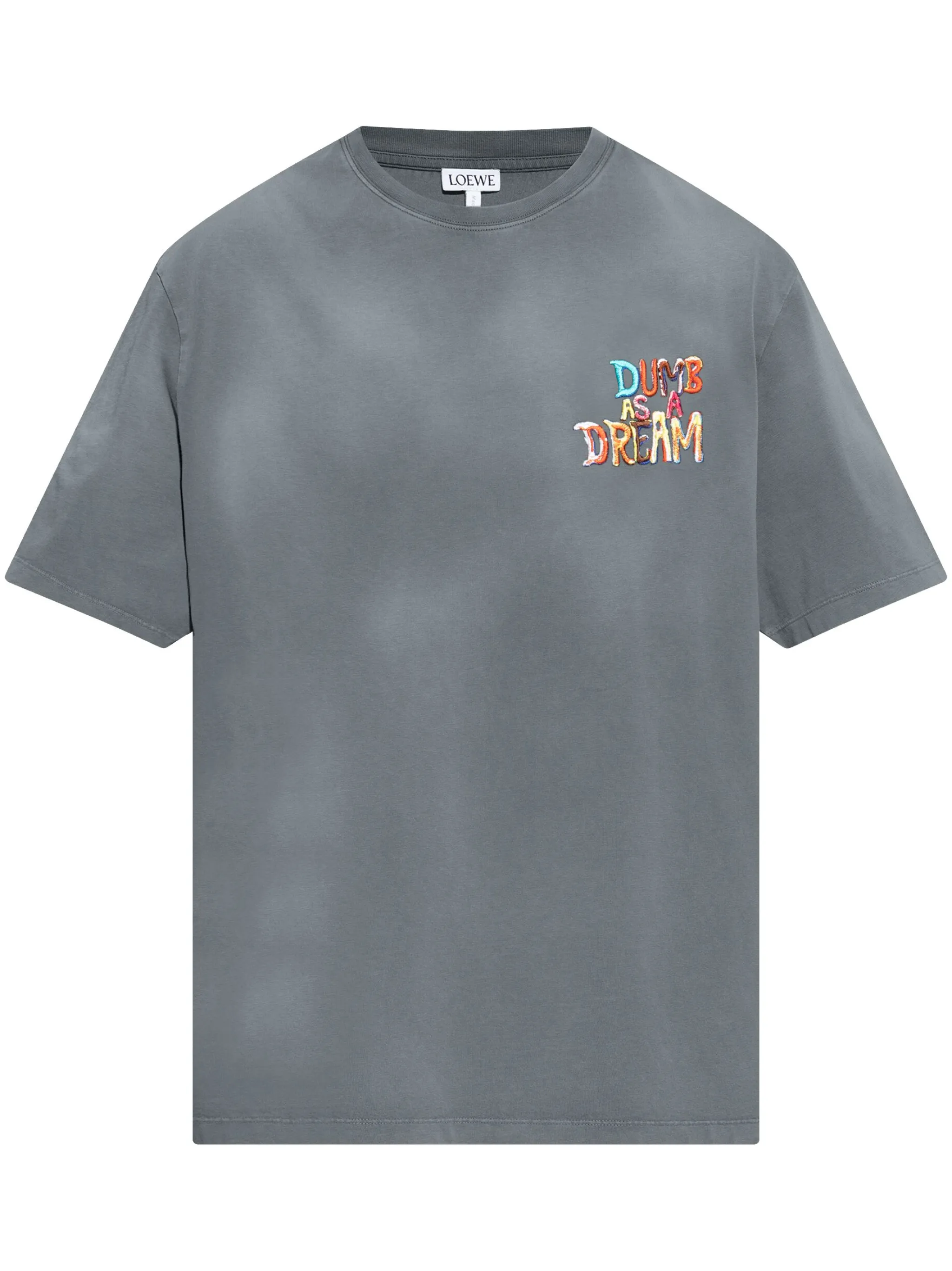 

Футболка с вышивкой Loewe, синий