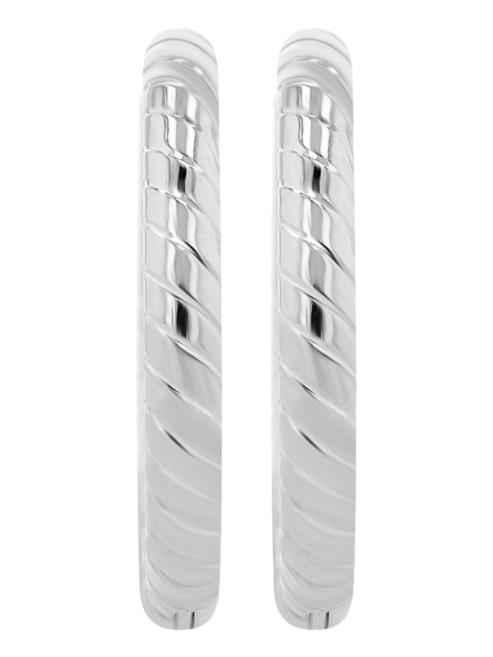 

Adeliás Женские серьги - Серьги-кольца из нержавеющей стали серебристого цвета