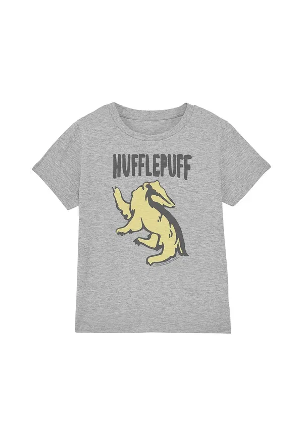 Футболка Cotton Soul Harry Potter the Hufflepuff Print T-Shirt, меланжевый светло-серый