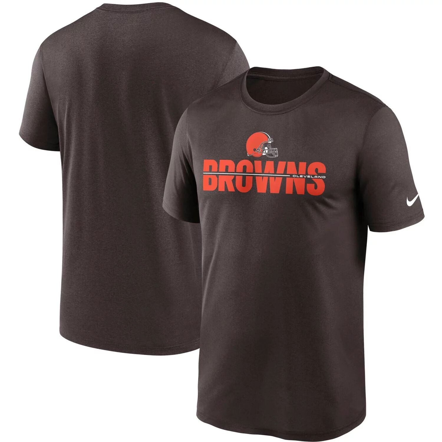 

Мужская футболка Nike Brown Cleveland Browns Legend Microtype Performance