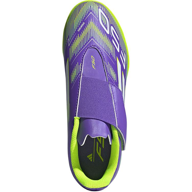 Adidas F50 CLUB устойчивые к истиранию низкие детские футбольные бутсы Purple Kids' — фото 4