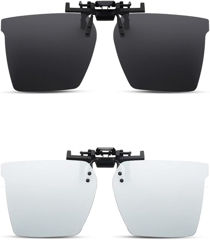 

Солнцезащитные очки, надеваемые поверх обычных очков, поляризованные солнцезащитные очки с зажимом для очков с диоптриями, откидные очки для рыбалки и вождения RuiJinGen, Am17 Blacksilver