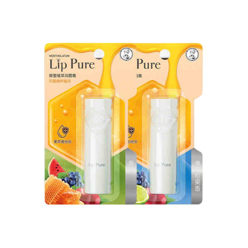 

Медовое масло для губ с экстрактом растений увлажняющее питательное для уменьшения морщин на губах 4г/4г*2 Mentholatum