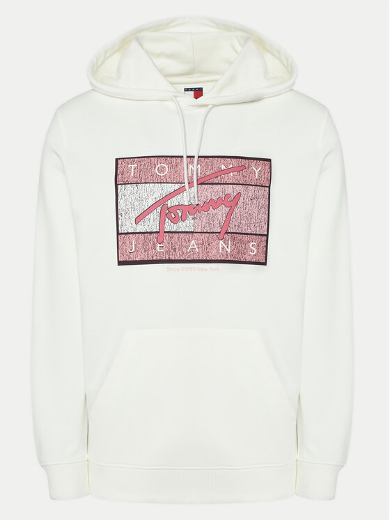 

Толстовка обычного кроя Dna Flag Twist DM0DM21100 Tommy Jeans, экрю