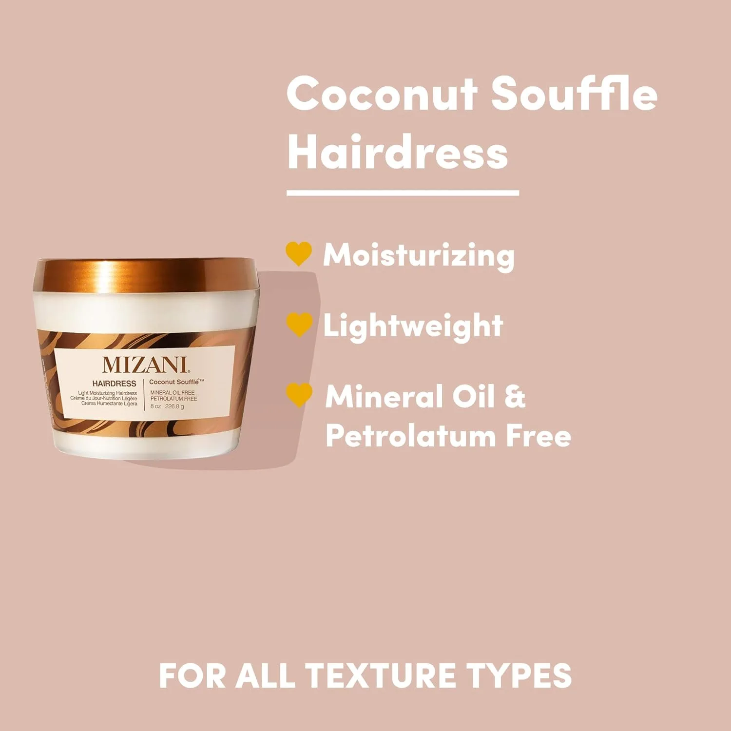 Средство для волос Mizani Hairdress Coconut Soufflé - кондиционирует и смягчает волосы, содержит кокосовое масло, подходит для всех типов волос — фото 2