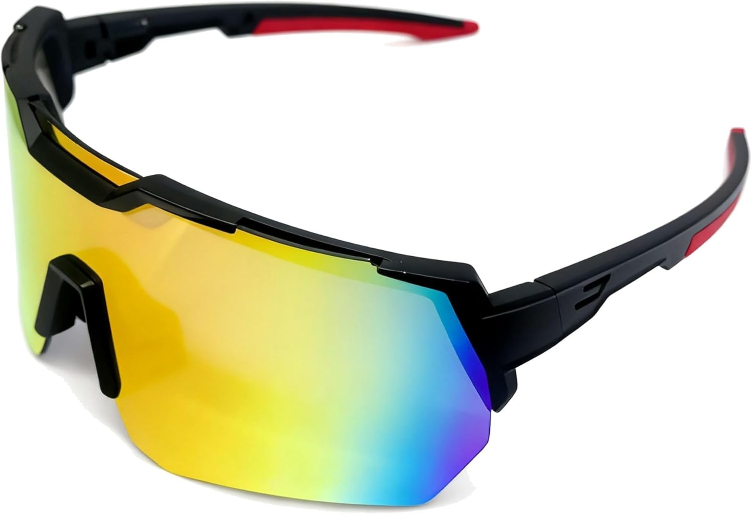 

Спортивные солнцезащитные очки. Идеально подходят для вождения, рыбалки, катания на горном велосипеде. Защита от УФ-излучения UV400. Регулируемая носовая опора SummitRush, Black Red