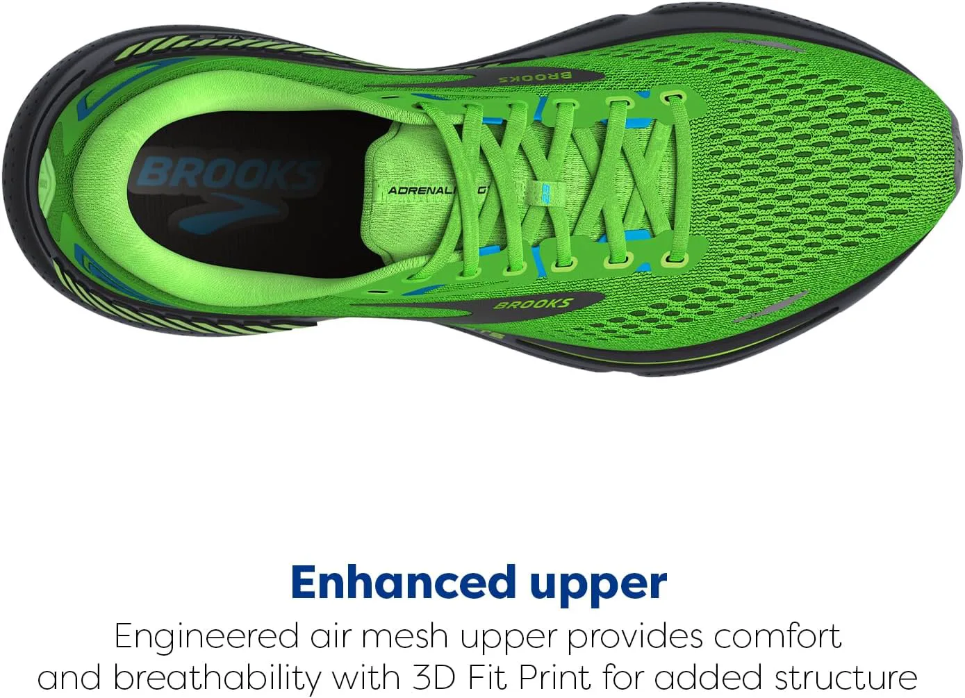 Мужские кроссовки Brooks Adrenaline GTS 23, зеленый/серый/синий — фото 4