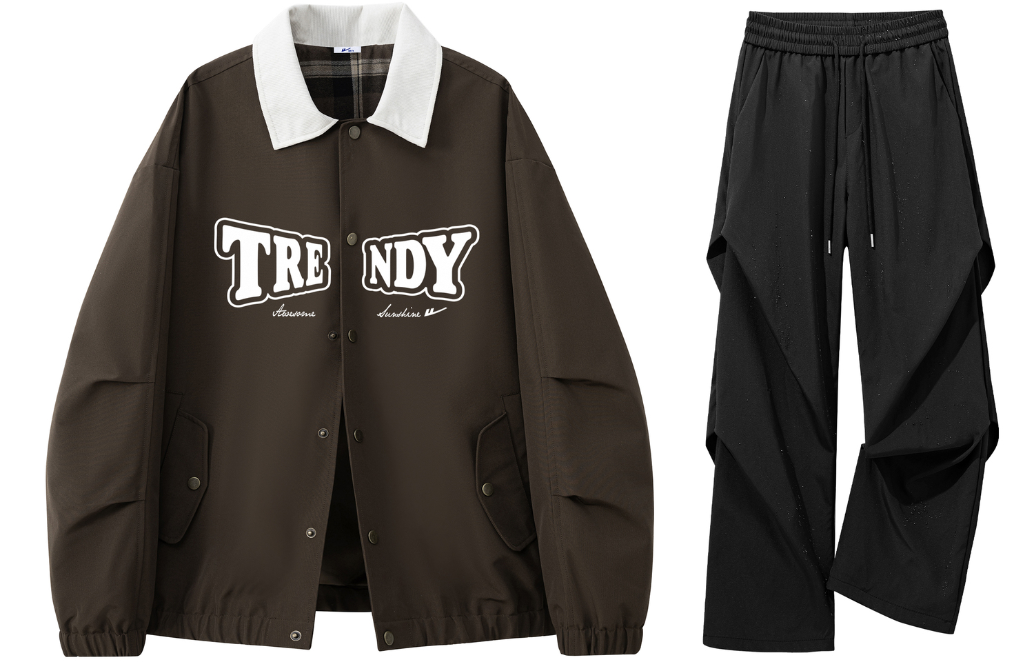 

Коллекция курток и пальто для женщин "Звездное облако" и "Полет на ветру" WARRIOR, coffee+черный (workwear clothing sets)