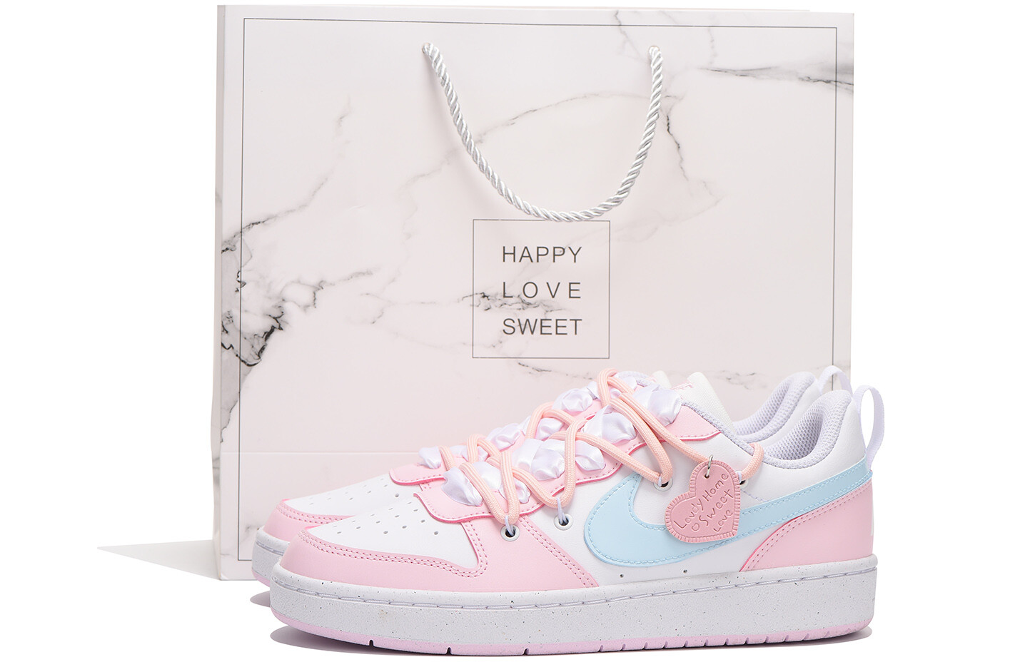 

Кроссовки Nike Court Borough Skateboard Shoes Women's Low-Top Pink