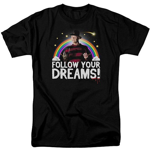 

Футболка с принтом Nightmare on Elm Street Follow Your Dreams Licensed Character