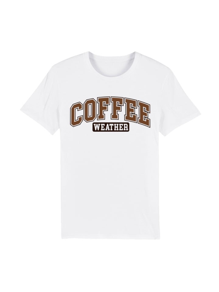 

Футболка F4NT4STIC T-Shirt Coffee Weather Winter Holiday Weihnachts, белый