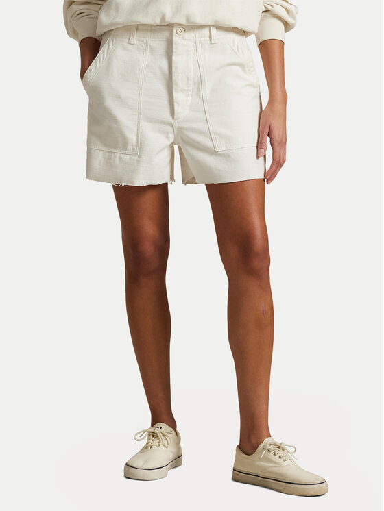 

Шорты свободного кроя из ткани 211949934002 Polo Ralph Lauren, экрю