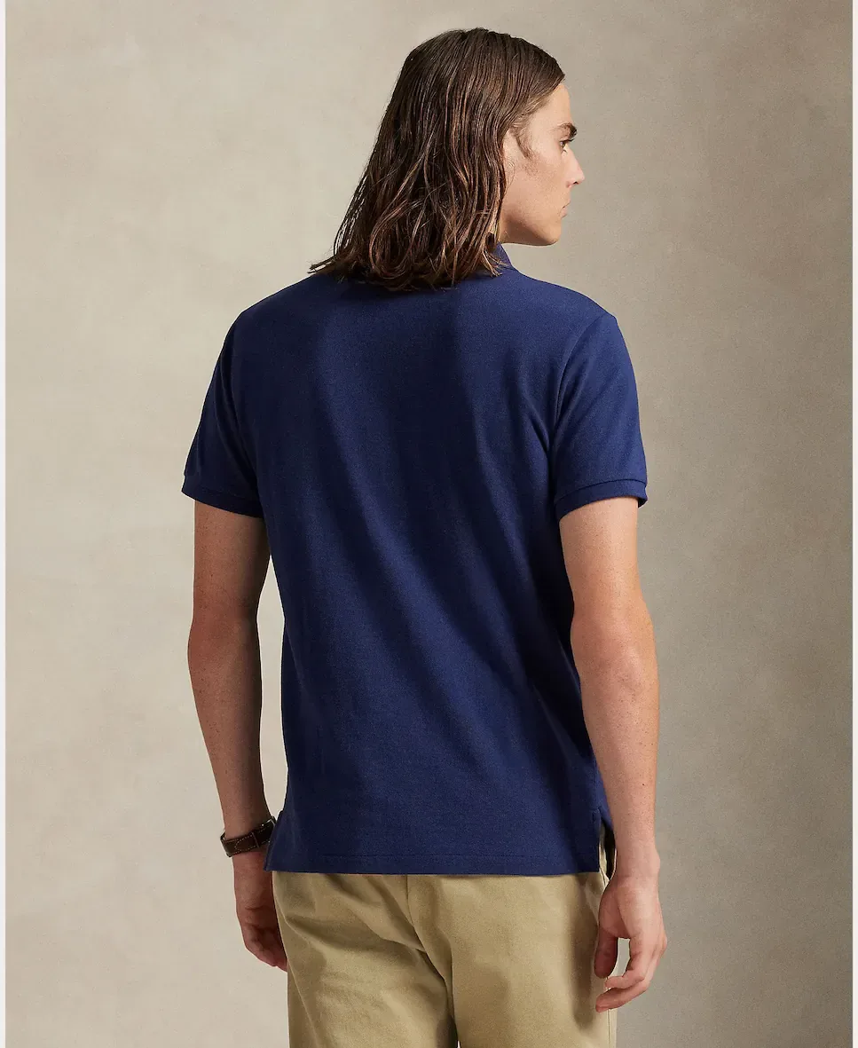 Мужское поло из пике Custom Polo Ralph Lauren, темно-синий — фото 2