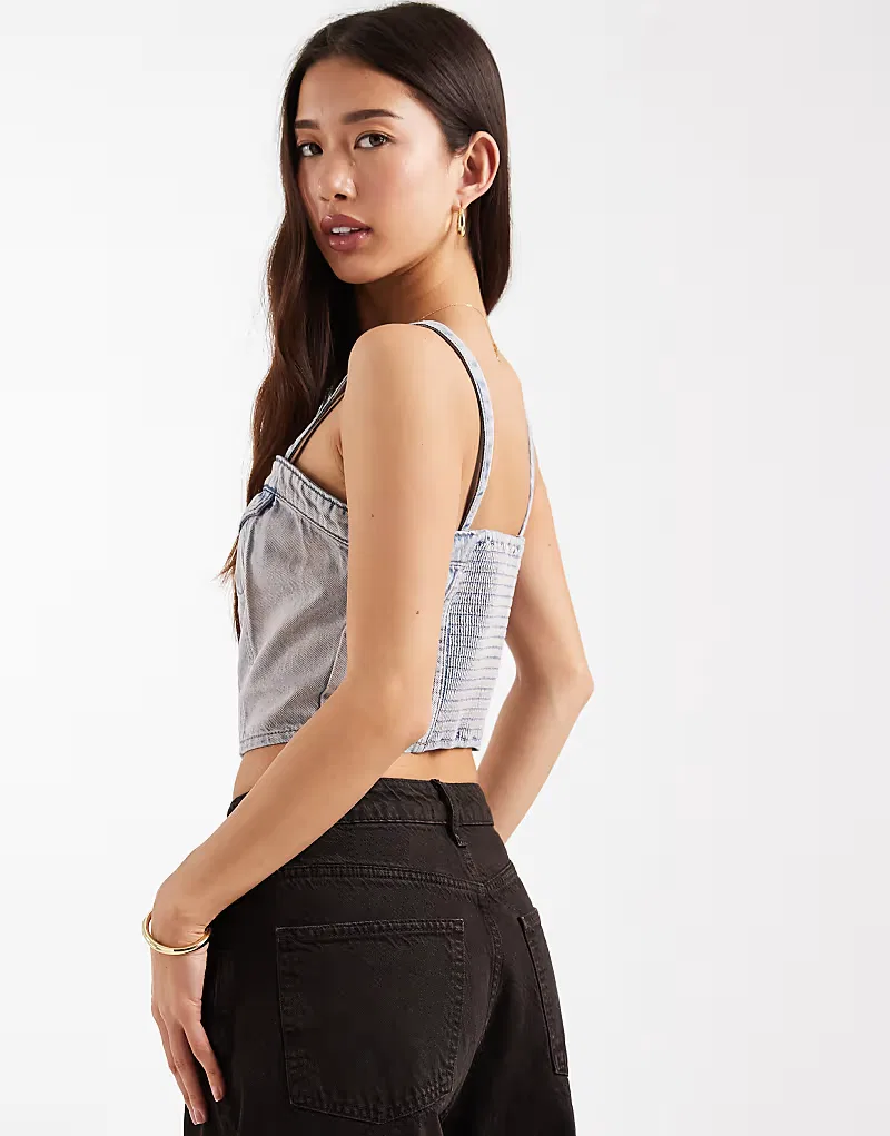 Джинсовый корсет Levis с передними карманами Levi's, розовый — фото 2