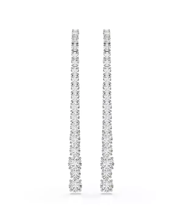 

Серьги-Подвески Matrix с родиевым покрытием Swarovski, white