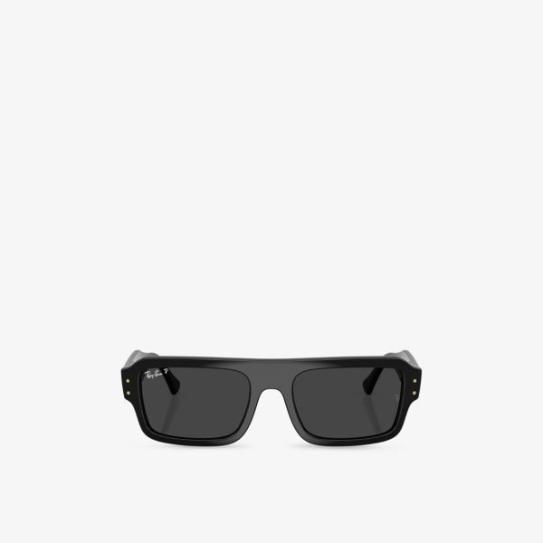 

Солнцезащитные очки Ray-Ban Lukas прямоугольной формы из ацетата, черный