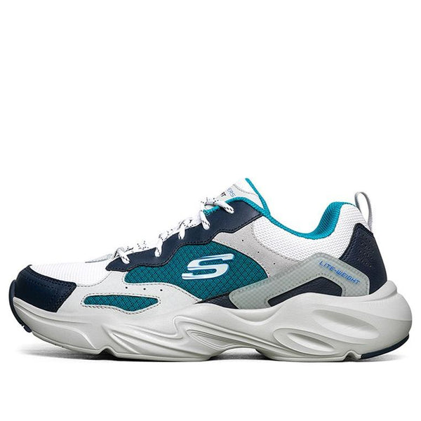 

Кроссовки stamina airy low-top running shoes white/blue/green Skechers, белый