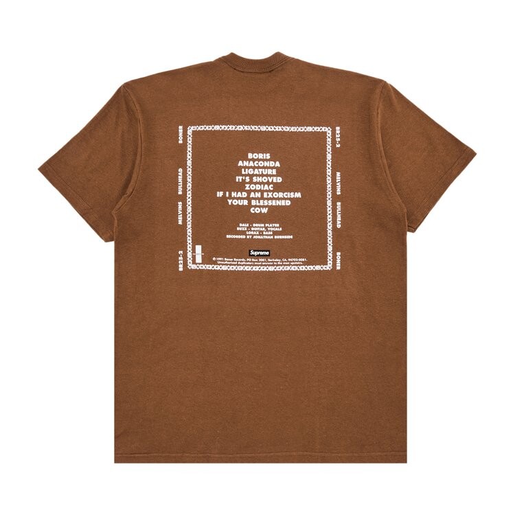 Футболка Supreme x Melvins Bullhead Tee, коричневый — фото 2