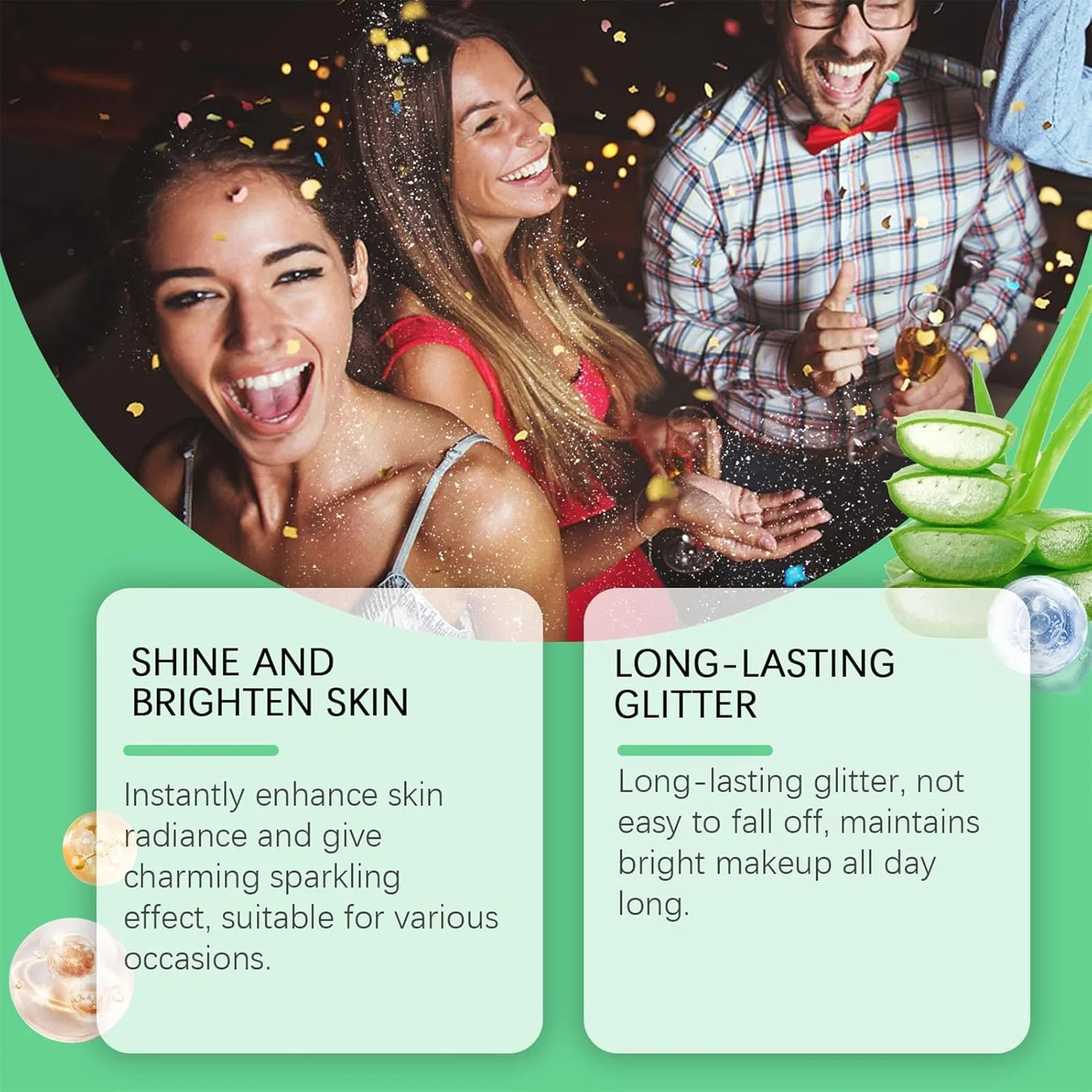 Спрей для тела и волос с блестками Shiny Glitter Body Spray, 100 мл — фото 4
