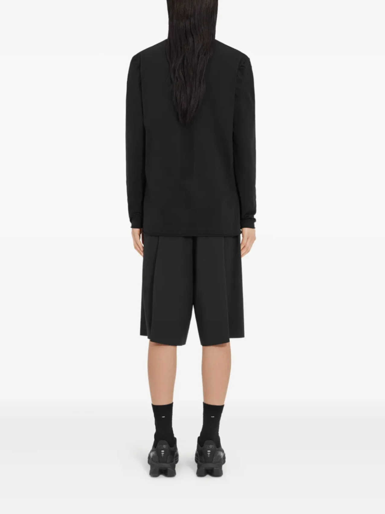 Толстовка с графичным принтом MM6 Maison Margiela X Salomon, черный — фото 4