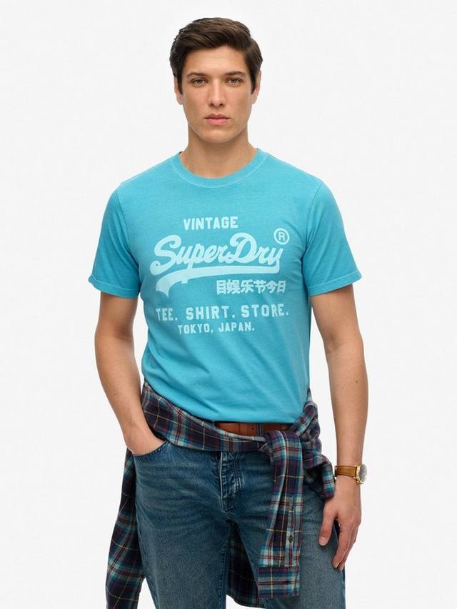 

Винтажная футболка с неоновым логотипом в расслабленном крое Superdry, Neon Sky Blue