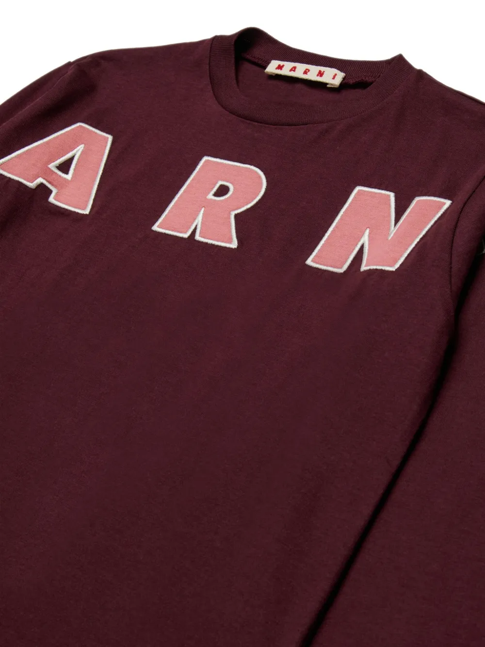 Футболка с длинными рукавами Marni Kids, красный — фото 4