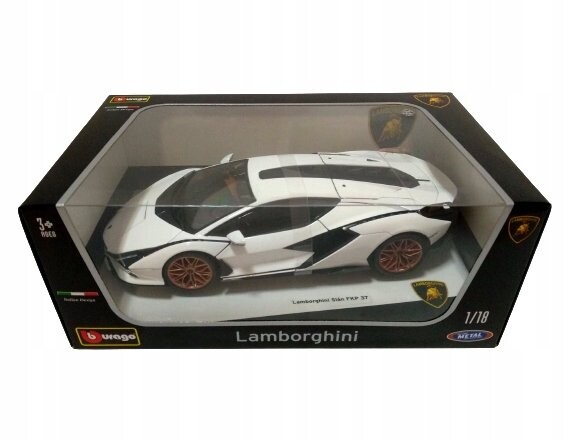 

Lamborghini Sian FKP 37 БЕЛЫЙ 1:18 Bburago 11046